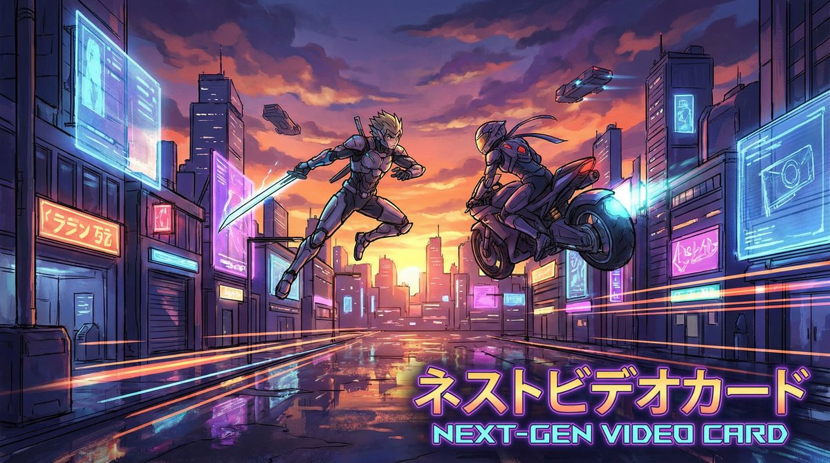 海角vlog动漫短片-赛博都市追逐战